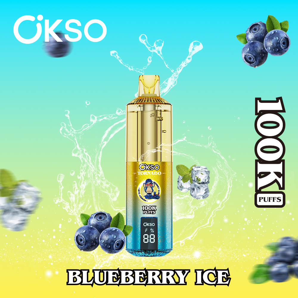 OKSO 100000 Puff 100K Disposable Vape Type C Charge 12 Flavors, 850 mah Battery, 0%/2%/3%/5% Nicotine - Yohongvape wholesale disposable vape
