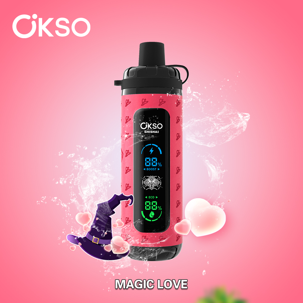OKSO Shisha Max 40K Puff Double Flavor Disposable Vape Type C Charge 10 Flavors, 800 mah Battery, 0%/2%/3%/5% Nicotine - Yohongvape wholesale disposable vape