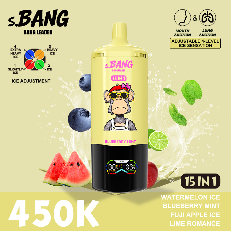 Bang Leader 450K Vape– 15 in 1 Flavors Adjustable 4-Level Ice | 450,000 Puffs - Yohongvape wholesale disposable vape