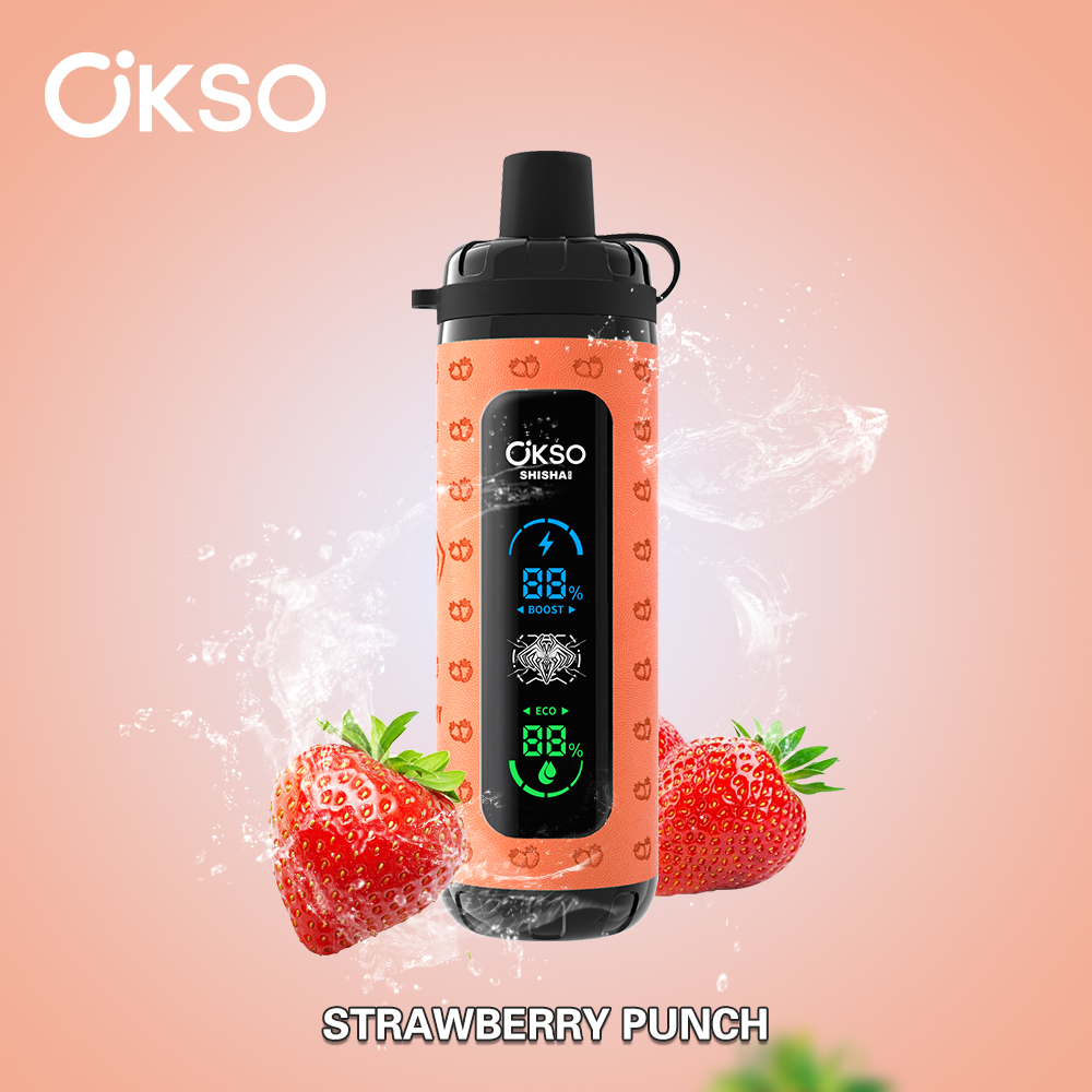 OKSO Shisha Max 40K Puff Double Flavor Disposable Vape Type C Charge 10 Flavors, 800 mah Battery, 0%/2%/3%/5% Nicotine - Yohongvape wholesale disposable vape