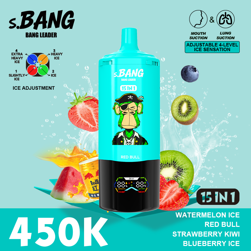 Bang Leader 450K Vape– 15 in 1 Flavors Adjustable 4-Level Ice | 450,000 Puffs - Yohongvape wholesale disposable vape
