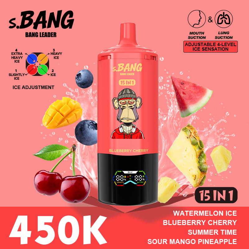 Bang Leader 450K Vape– 15 in 1 Flavors Adjustable 4-Level Ice | 450,000 Puffs - Yohongvape wholesale disposable vape