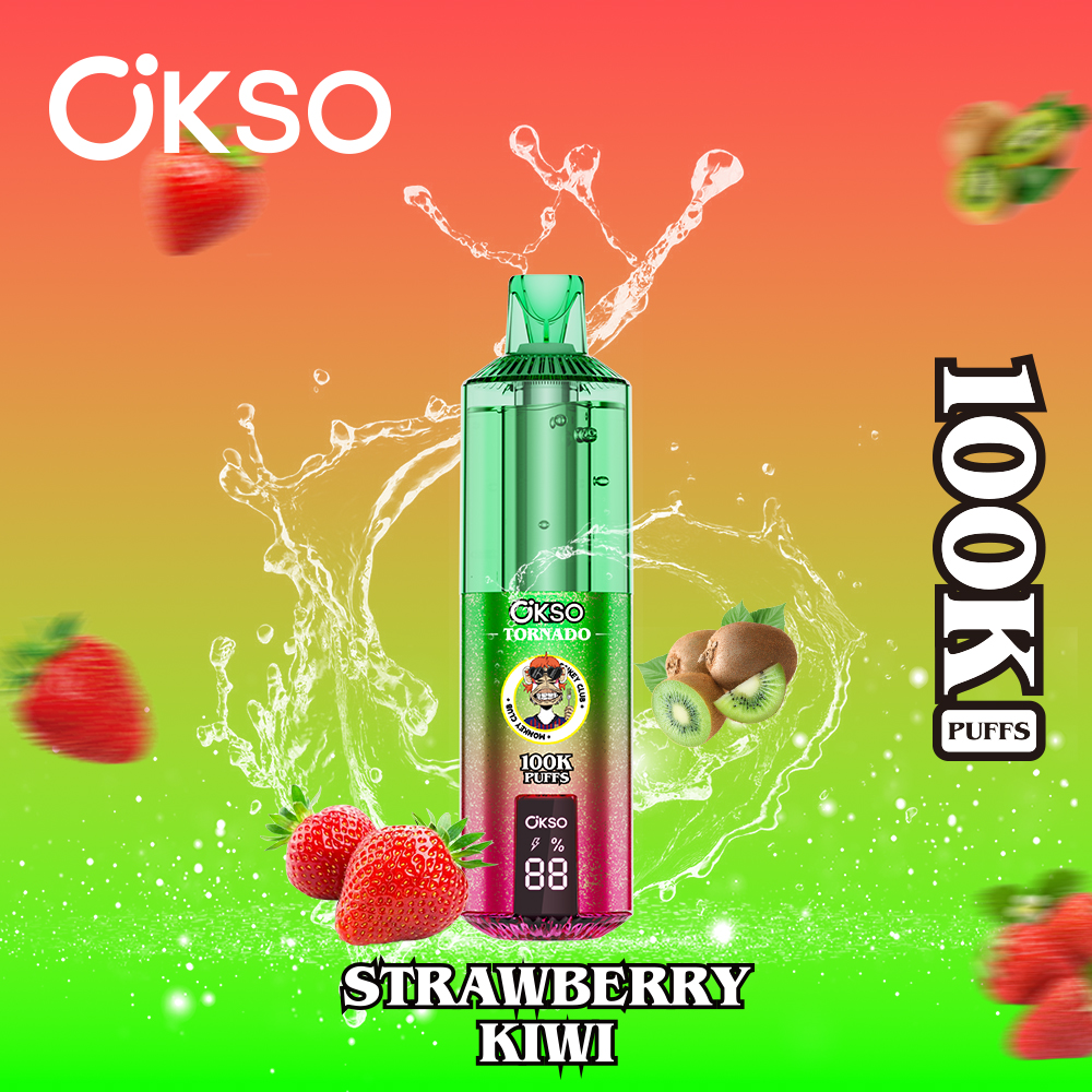 OKSO 100000 Puff 100K Disposable Vape Type C Charge 12 Flavors, 850 mah Battery, 0%/2%/3%/5% Nicotine - Yohongvape wholesale disposable vape