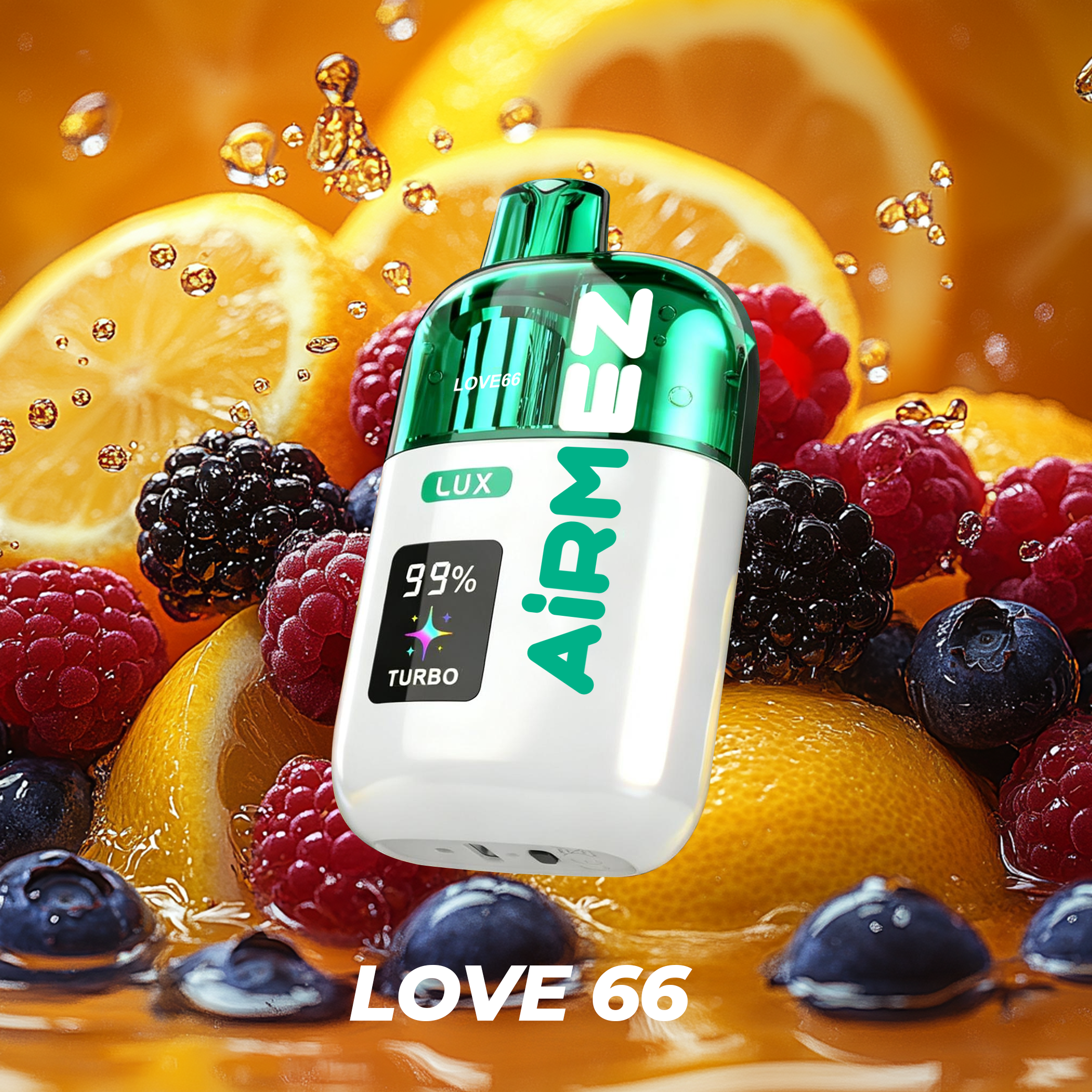 Airmez Lux 60K Puff , 30ml Liquid 10 Flavors 650mAh Battery Rechargeable Type-C/ 2%/5% Nicotine - Yohongvape wholesale disposable vape
