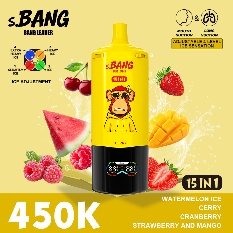 Bang Leader 450K Vape– 15 in 1 Flavors Adjustable 4-Level Ice | 450,000 Puffs - Yohongvape wholesale disposable vape