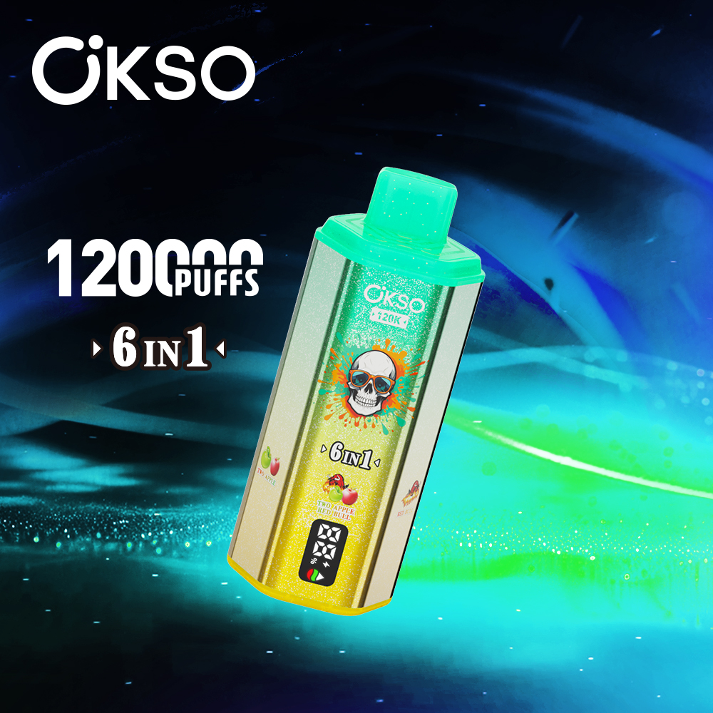 OKSO 120000 Puff 120K 6 in1 Disposable Vape Type C Charge 10 Flavors, 850 mah Battery, 0%/2%/3%/5% Nicotine - Yohongvape wholesale disposable vape