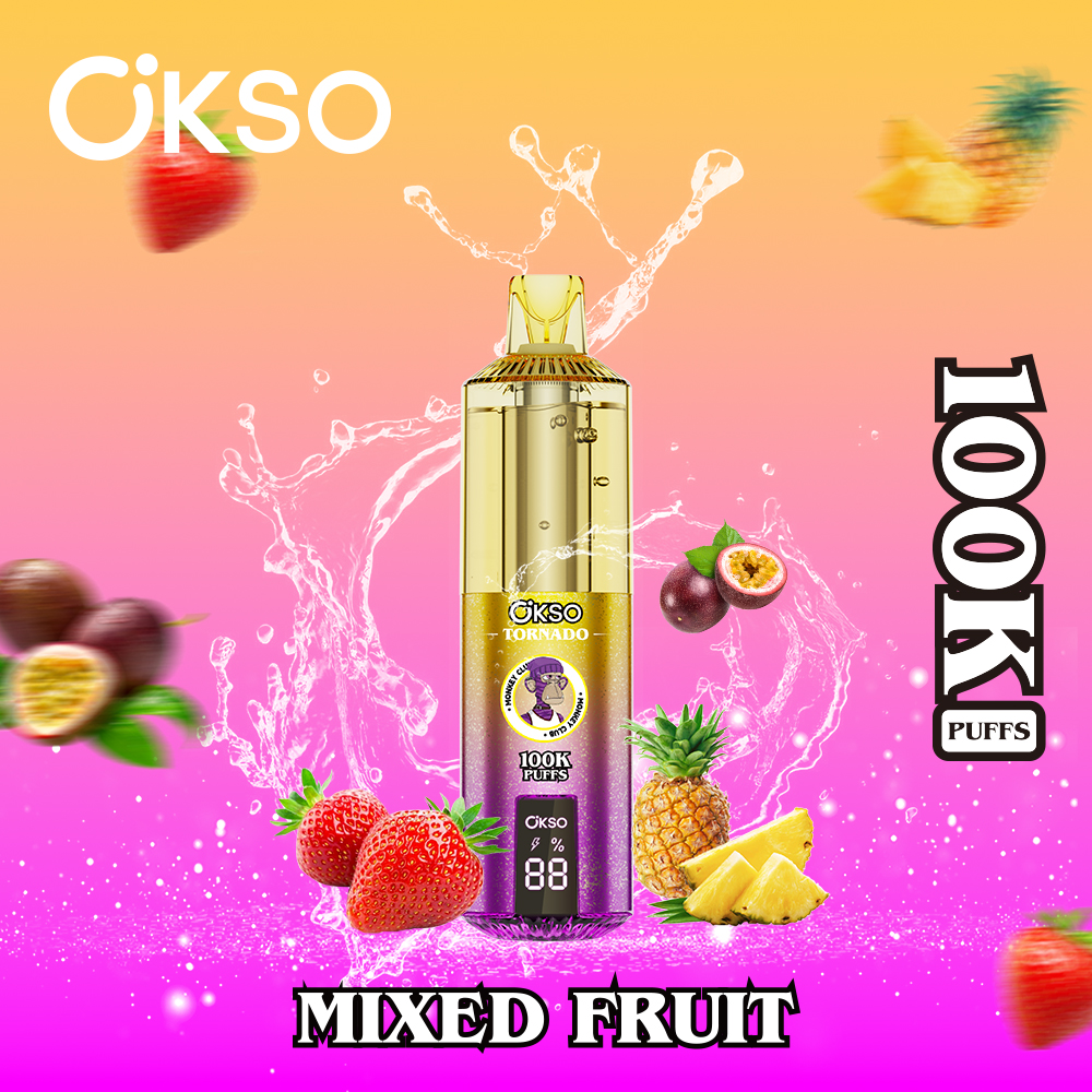 OKSO 100000 Puff 100K Disposable Vape Type C Charge 12 Flavors, 850 mah Battery, 0%/2%/3%/5% Nicotine - Yohongvape wholesale disposable vape