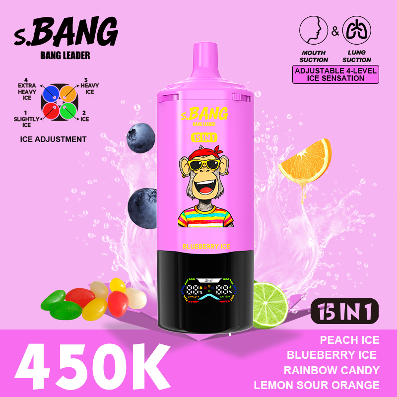 Bang Leader 450K Vape– 15 in 1 Flavors Adjustable 4-Level Ice | 450,000 Puffs - Yohongvape wholesale disposable vape