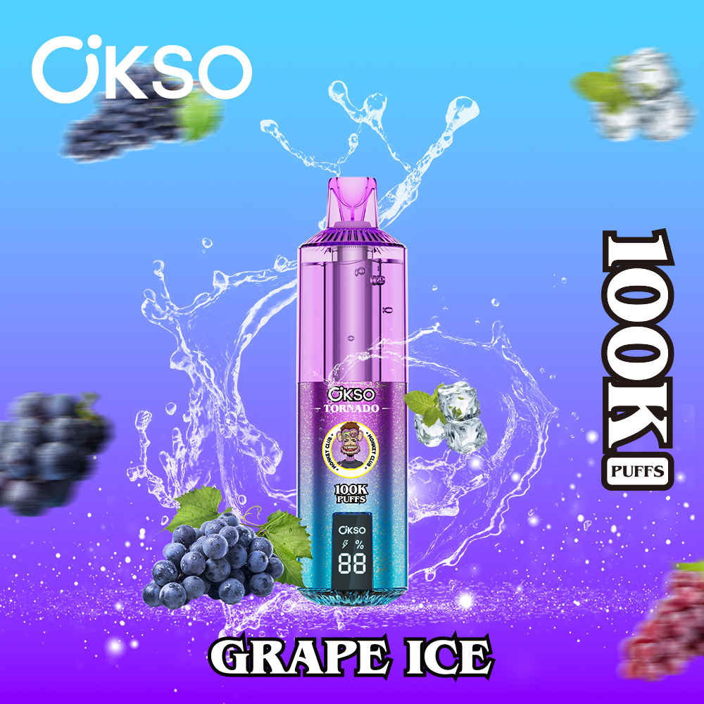 OKSO 100000 Puff 100K Disposable Vape Type C Charge 12 Flavors, 850 mah Battery, 0%/2%/3%/5% Nicotine - Yohongvape wholesale disposable vape