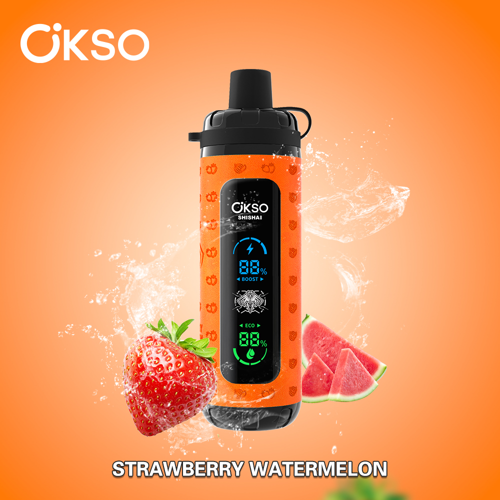 OKSO Shisha Max 40K Puff Double Flavor Disposable Vape Type C Charge 10 Flavors, 800 mah Battery, 0%/2%/3%/5% Nicotine - Yohongvape wholesale disposable vape