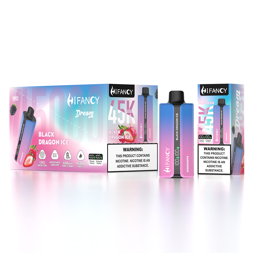 HIFANCY DREAM 45000 45K Puffs Adjustable Airflow &12 fLAVORS, Battery 650 mah, Nicotine:2%/3%/5% - Yohongvape wholesale disposable vape
