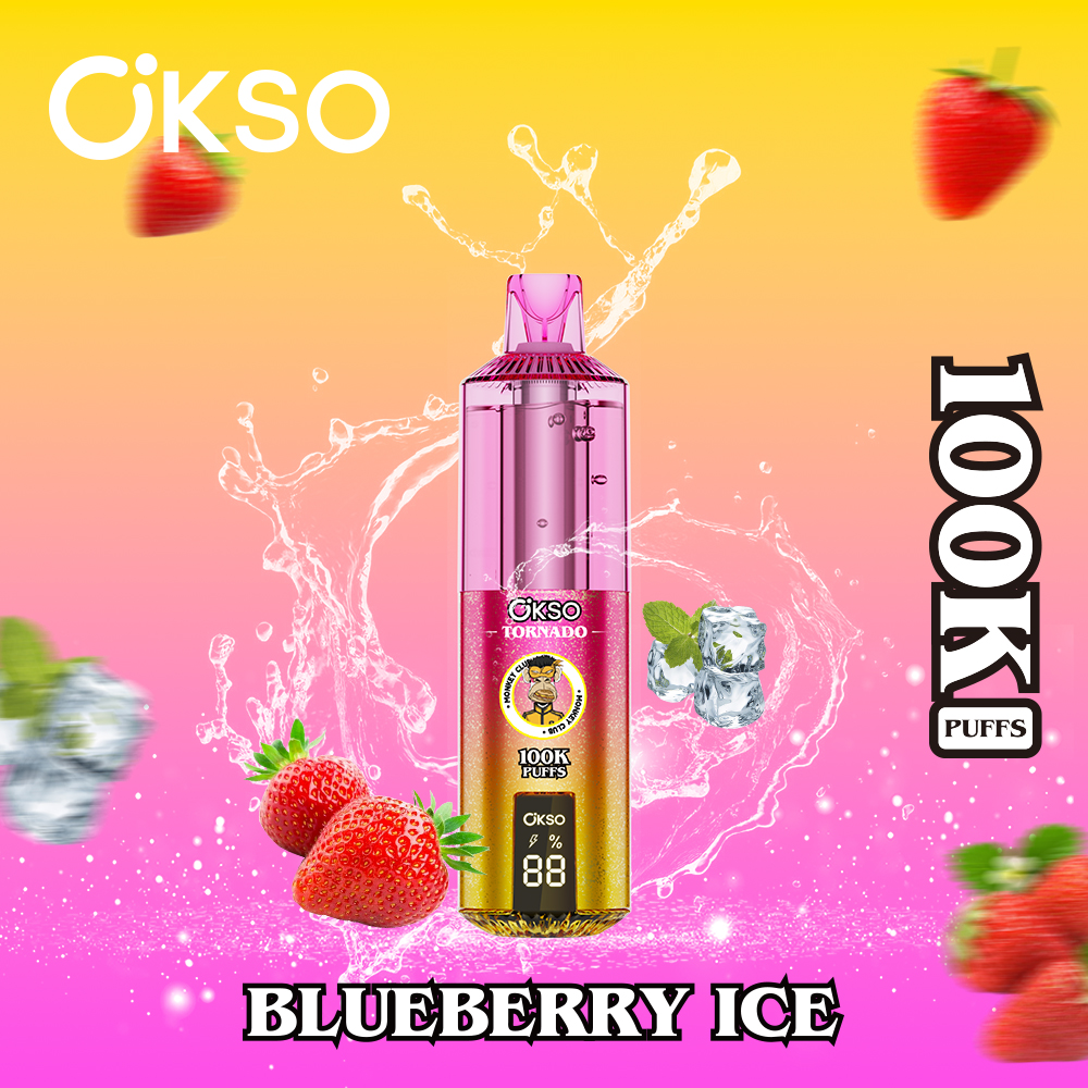 OKSO 100000 Puff 100K Disposable Vape Type C Charge 12 Flavors, 850 mah Battery, 0%/2%/3%/5% Nicotine - Yohongvape wholesale disposable vape