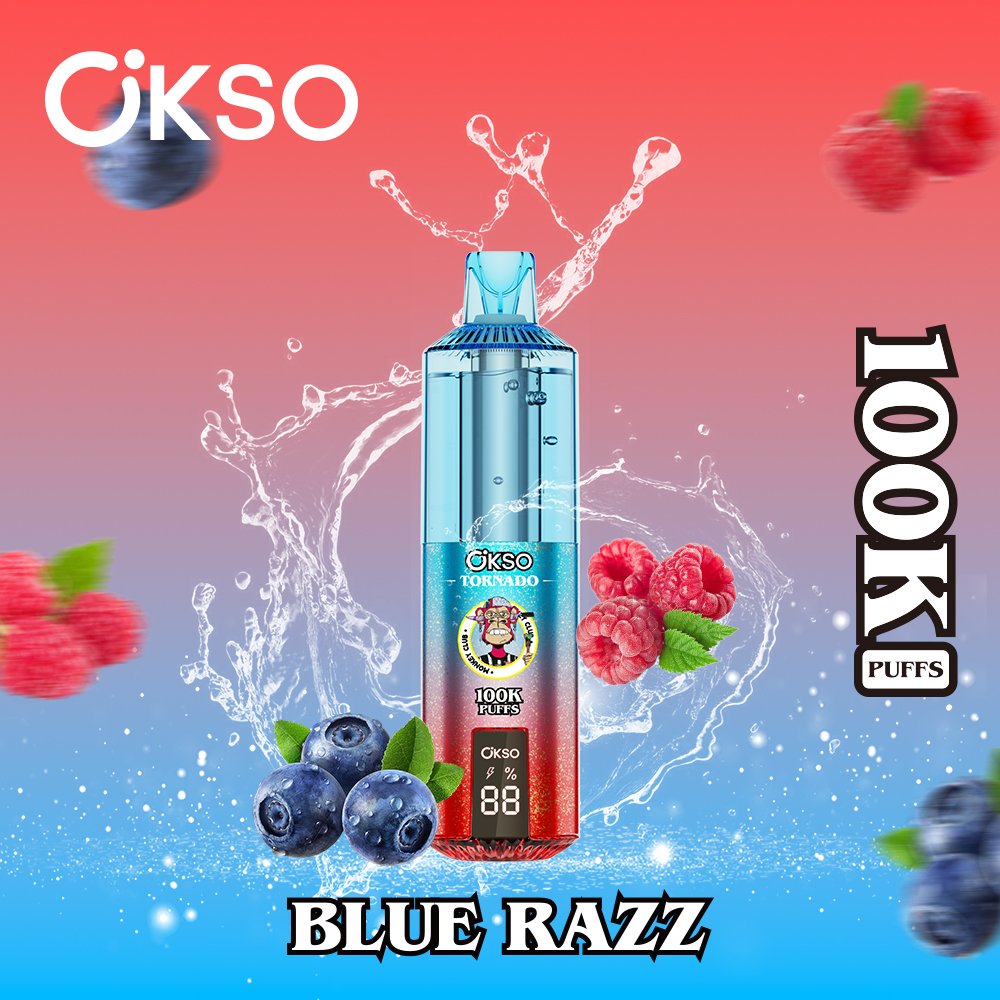 OKSO 100000 Puff 100K Disposable Vape Type C Charge 12 Flavors, 850 mah Battery, 0%/2%/3%/5% Nicotine - Yohongvape wholesale disposable vape