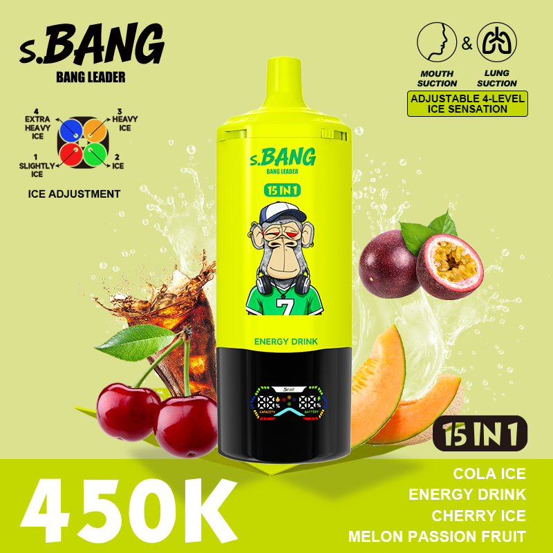 Bang Leader 450K Vape– 15 in 1 Flavors Adjustable 4-Level Ice | 450,000 Puffs - Yohongvape wholesale disposable vape