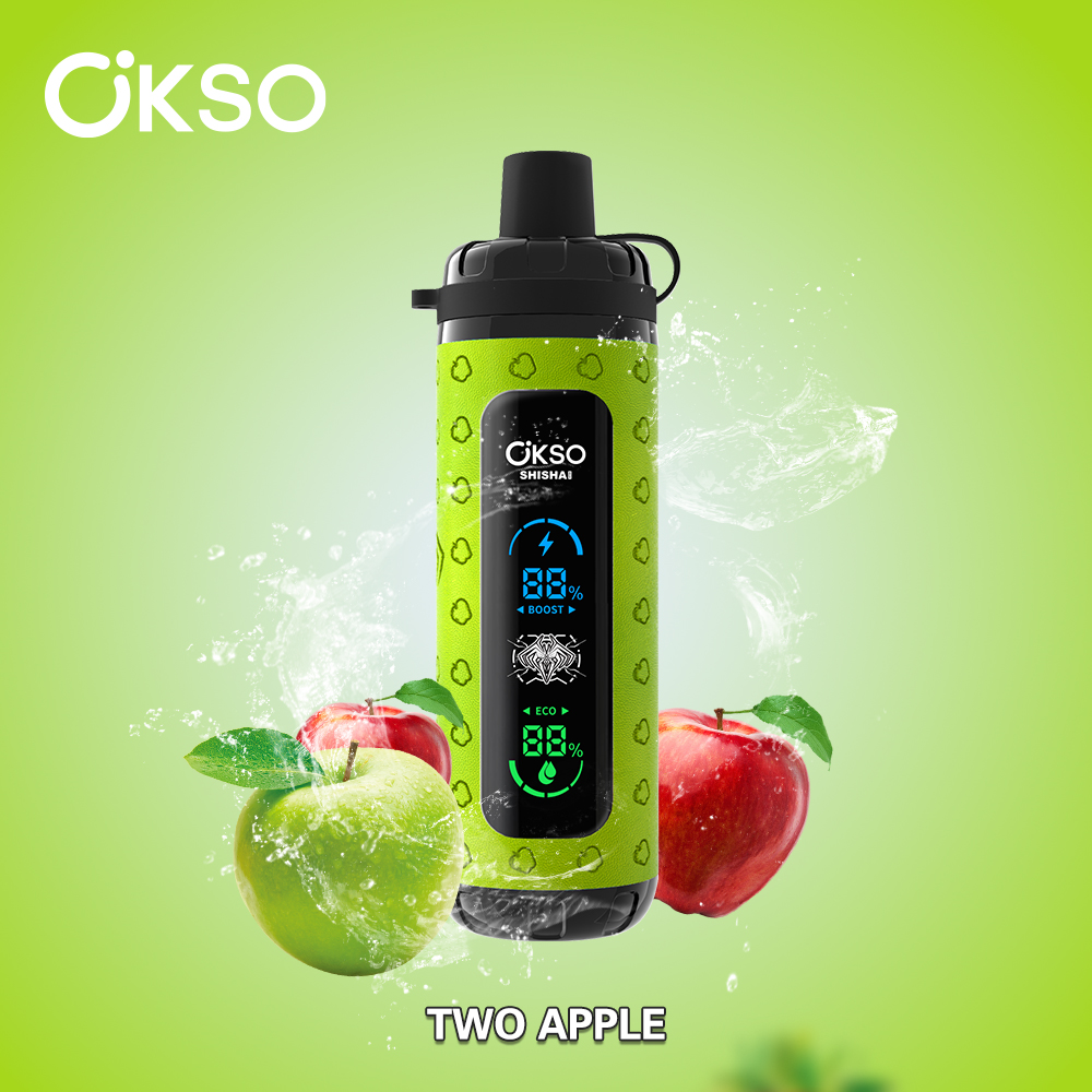 OKSO Shisha Max 40K Puff Double Flavor Disposable Vape Type C Charge 10 Flavors, 800 mah Battery, 0%/2%/3%/5% Nicotine - Yohongvape wholesale disposable vape