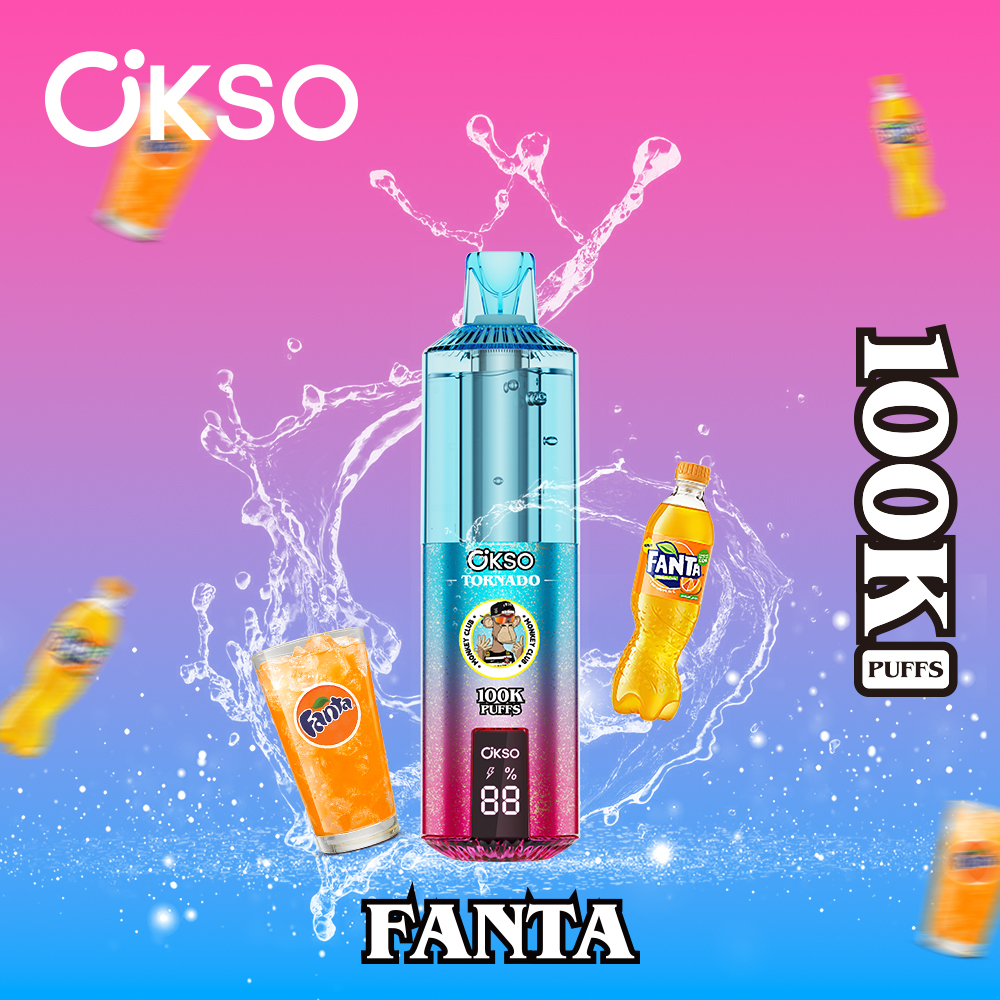 OKSO 100000 Puff 100K Disposable Vape Type C Charge 12 Flavors, 850 mah Battery, 0%/2%/3%/5% Nicotine - Yohongvape wholesale disposable vape