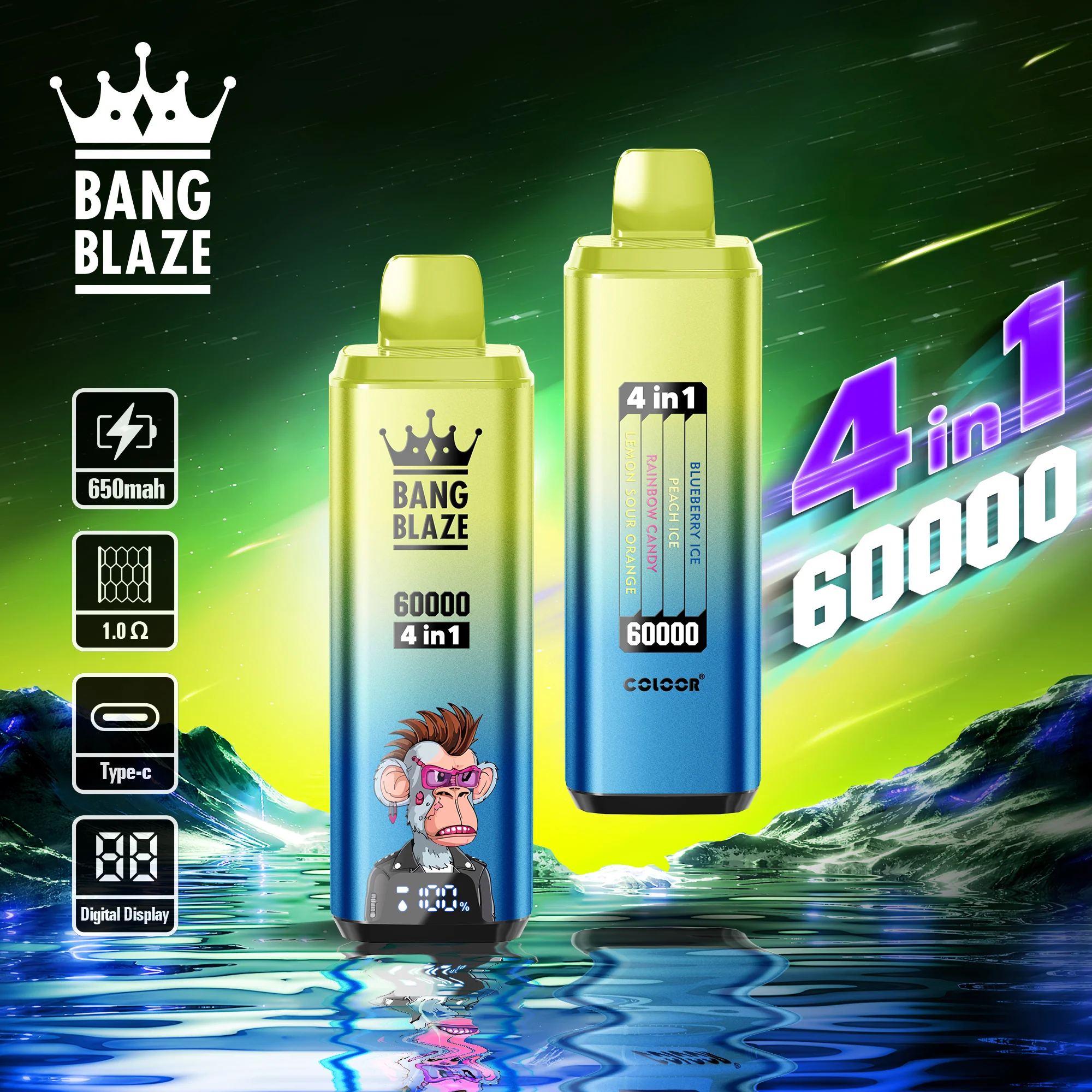 Bang Blaze 60000 Puffs Disposable Vape - Yohongvape vape industry guide