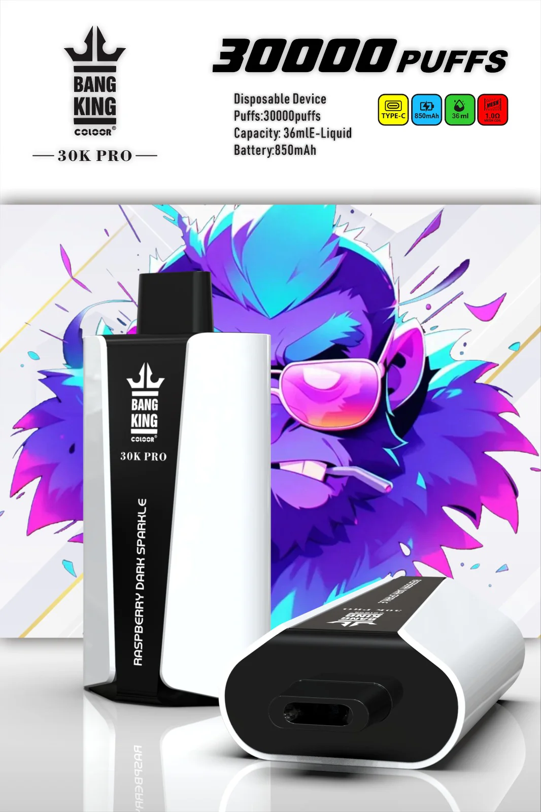 Solaris Champagne Vape 30000 30K puffs, 2% Nicotine 10 Flavors yohongvape