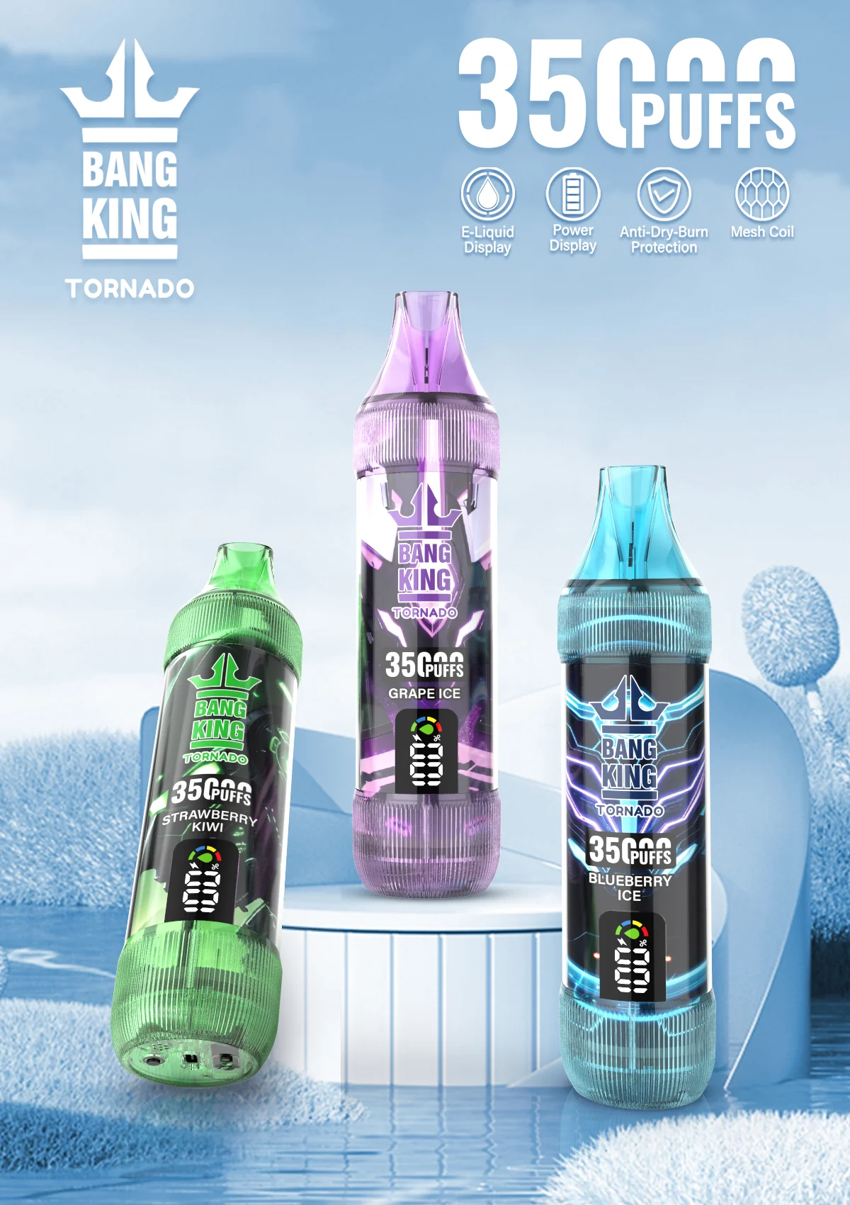 Solaris Champagne Vape 30000 30K puffs, 2% Nicotine 10 Flavors yohongvape