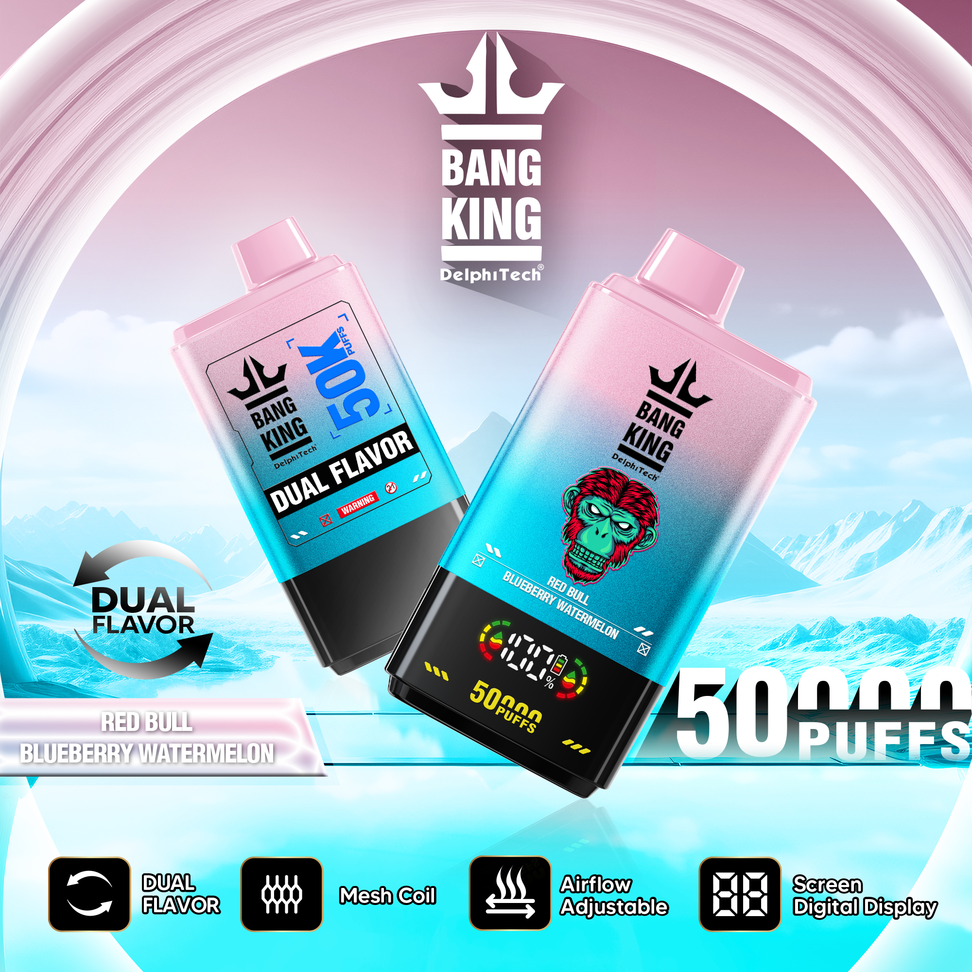 Solaris Champagne Vape 30000 30K puffs, 2% Nicotine 10 Flavors yohongvape