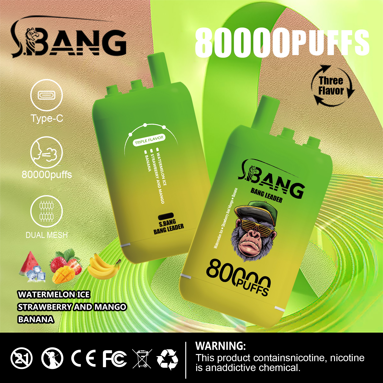 Solaris Champagne Vape 30000 30K puffs, 2% Nicotine 10 Flavors yohongvape