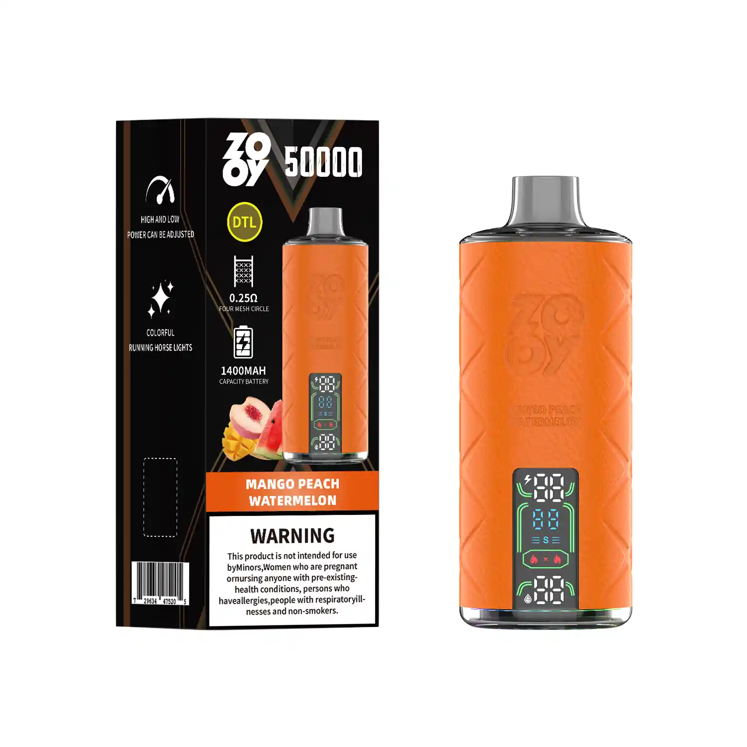 Solaris Champagne Vape 30000 30K puffs, 2% Nicotine 10 Flavors yohongvape