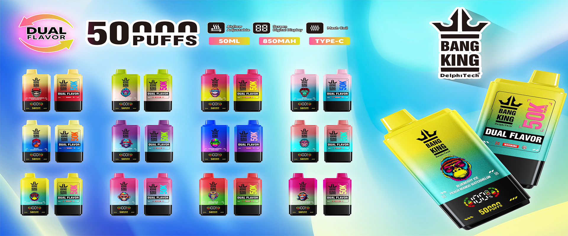 Solaris Champagne Vape 30000 30K puffs, 2% Nicotine 10 Flavors yohongvape